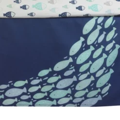 Lambs & Ivy Oceania 6-Piece Baby Crib Bedding Set - Blue Ocean, Nautical, Aquatic, Whale, Octopus Theme -Roommates Nursery Outlet Store GUEST b5af901f 9ac3 45bd 8340 750d1458e023