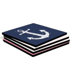 Big Dot Of Happiness Ahoy - Nautical Girl - Kids Room, Nursery Decor And Home Decor - 11 X 11 Inches Kids Wall Art - Set Of 4 Prints -Roommates Nursery Outlet Store GUEST b5be32a9 3858 45fe 89c7 4e1b7fb86647