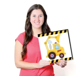 Big Dot Of Happiness Construction Truck - Kids Room, Nursery Decor And Home Decor - 11 X 11 Inches Nursery Wall Art - Set Of 4 Prints For Baby's Room -Roommates Nursery Outlet Store GUEST b6b8c7b6 f479 45fa a3e3 d4431a53fdb3