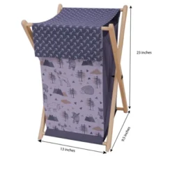 Bacati - Woodlands Gray/Beige Neutral Laundry Hamper -Roommates Nursery Outlet Store GUEST ba0b3339 9719 4452 8789 f135d301cd62