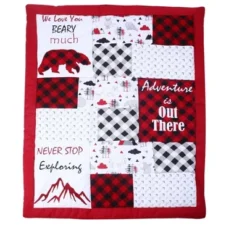 Bacati - Lumberjack Red Black Gray 10 Pc Crib Bedding Set With Long Rail Guard Cover -Roommates Nursery Outlet Store GUEST ba74c60c d783 4fa1 84f7 2a58a915be6a