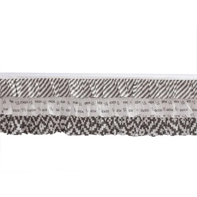 Bacati - Love Aztec Design/Print Gray Lilac 3 Pc Crib Bedding Set 3 Bacati - Love Aztec Design/Print Gray Lilac 3 Pc Crib Bedding Set - Image 3