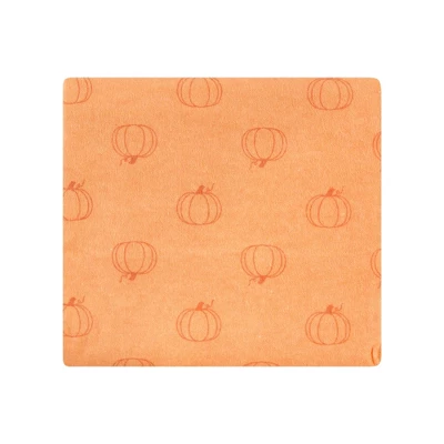 Hudson Baby Infant Girl Cotton Flannel Receiving Blankets Bundle, Pumpkin Spice, One Size 4 Hudson Baby Infant Girl Cotton Flannel Receiving Blankets Bundle, Pumpkin Spice, One Size - Image 4