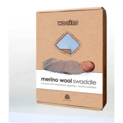 Woolino Swaddle Blanket, Merino Wool, Newborn To 3 Months, Blue -Roommates Nursery Outlet Store GUEST bc988692 0572 4611 ae4e 64603dd633be