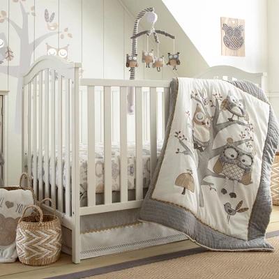 Night Owl 5-Piece Crib Bedding Set - Levtex Baby 1 Night Owl 5-Piece Crib Bedding Set - Levtex Baby