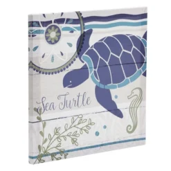 4 Piece Blue Beach Canvas Wall Art Set, Nautical Nursery Decor Print Set (4 Designs, 12 X 12 In) -Roommates Nursery Outlet Store GUEST c2441852 42a0 4c6b 9d4e 8c8b2155c713