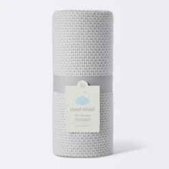 Seed Stitch Sweater Knit Baby Blanket - Gray - Cloud Island™ -Roommates Nursery Outlet Store GUEST c46d3a9f a0d1 49c9 b801 2273bc1e5d10