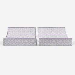 Bacati - Floral Quilted Muslin Changing Pad Cover Lilac -Roommates Nursery Outlet Store GUEST c4a7e69c e970 4341 9d7d c34b0986e1a8