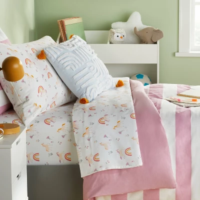 Unicorn Cotton Kids' Sheet Set - Pillowfort™ 1 Unicorn Cotton Kids' Sheet Set - Pillowfort™