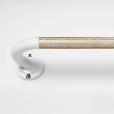 Blackout Kids' Curtain Rod Natural Wood/White - Pillowfort™ 4 Blackout Kids' Curtain Rod Natural Wood/White - Pillowfort™ - Image 4