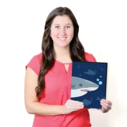 Big Dot Of Happiness Shark Zone - Nursery Wall Art, Kids Room Decor And Jawsome Shark Home Decoration - Gift Ideas - 7.5 X 10 Inches - Set Of 3 Prints 8 Big Dot Of Happiness Shark Zone - Nursery Wall Art, Kids Room Decor And Jawsome Shark Home Decoration - Gift Ideas - 7.5 X 10 Inches - Set Of 3 Prints -Roommates Nursery Outlet Store GUEST c7b05a5f 9aaf 4ace 8a33 2395bd917bed