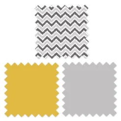 Bacati - Ikat Dots Giraffe Yellow Grey Muslin Neutral 10 Pc Crib Set With 3 Wall Hangings & 4 Muslin Swaddles -Roommates Nursery Outlet Store GUEST c861b657 00e6 4379 926a 1de54c7dd235