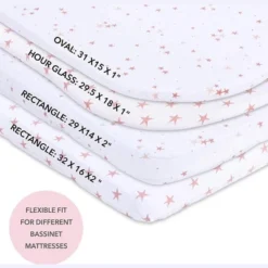 Ely's & Co. Baby Fitted Sheet 100% Combed Jersey Cotton Mauve Pink Stars 11 Ely's & Co. Baby Fitted Sheet 100% Combed Jersey Cotton Mauve Pink Stars -Roommates Nursery Outlet Store GUEST c98dcffd 0f54 471f 9d8a 49c0b815d174