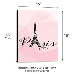 Big Dot Of Happiness Paris, Ooh La La - Baby Girl Nursery Wall Art, Kids Room Decor And Eiffel Tower Home Decor - 7.5 X 10 Inches - Set Of 3 Prints -Roommates Nursery Outlet Store GUEST cfbf51a6 d0eb 4ec2 91ee 0780fd593b35