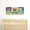 Big Dot Of Happiness Let's Go Fishing - Fish Themed Nursery Wall Art And Kids Room Decor - 7.5 X 10 Inches - Set Of 3 Prints