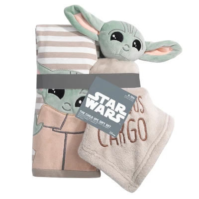 Lambs & Ivy Star Wars Mandalorian Baby Yoda Wearable Blanket/Lovey Gift Set 2pc 5 Lambs & Ivy Star Wars Mandalorian Baby Yoda Wearable Blanket/Lovey Gift Set 2pc - Image 5