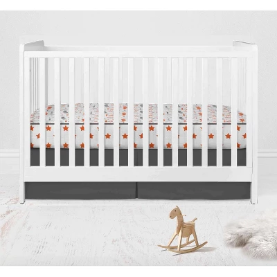 Bacati - Boys Basketball Muslin Orange Gray 10 Pc Crib Bedding Set With 4 Swaddling Blankets 4 Bacati - Boys Basketball Muslin Orange Gray 10 Pc Crib Bedding Set With 4 Swaddling Blankets - Image 4