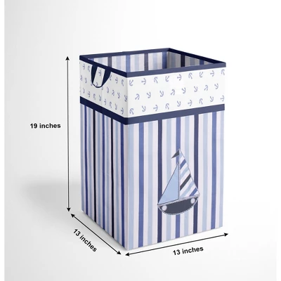Bacati - Little Sailor Collapsible Laundry Hamper 3 Bacati - Little Sailor Collapsible Laundry Hamper - Image 3