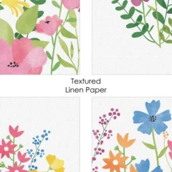 Big Dot Of Happiness Wildflowers - Unframed Floral Nursery And Room Decor Linen Paper Wall Art - Set Of 4 - Artisms - 8 X 10 Inches -Roommates Nursery Outlet Store GUEST d4cd7fb1 5e3a 4949 9554 fd09c0081b4d