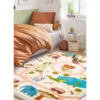 Mother Ruggers Let's Go Machine Washable Colorful Kid's Rug