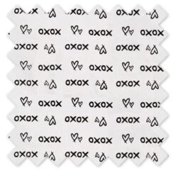 Bacati - Black Kisses N Hugs Print 100 Percent Cotton Universal Baby US Standard Crib Or Toddler Bed Fitted Sheet -Roommates Nursery Outlet Store GUEST d6e89415 75e5 442a aa1c 08ae103f87b4