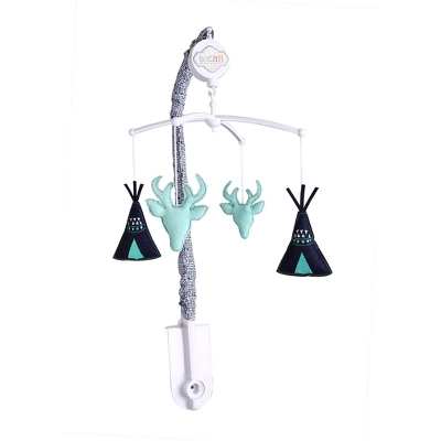 Bacati - Noah Mint Navy 10 Pc Crib Bedding Set With Long Rail Guard Cover 5 Bacati - Noah Mint Navy 10 Pc Crib Bedding Set With Long Rail Guard Cover - Image 5