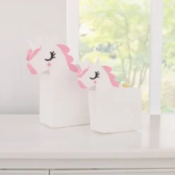 Little Love By NoJo White Unicorn Felt Storage Caddy 2pc -Roommates Nursery Outlet Store GUEST d8a41031 f41c 4030 91f2 2aff831ee4b8