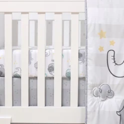 The Peanutshell Elephant Dreams 5-Piece Baby Crib Bedding Set With Quilt And Blanket -Roommates Nursery Outlet Store GUEST d8a529a4 932b 41a2 9556 a22ece18390d