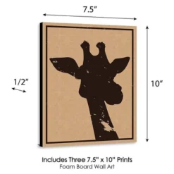 Big Dot Of Happiness Wild Safari - Jungle Animal Nursery Wall Art, Kids Room Decor & Home Decorations - Gift Ideas - 7.5 X 10 Inches - Set Of 3 Prints -Roommates Nursery Outlet Store GUEST dc830fac bc75 47e9 a823 b6fee576625d