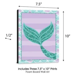 Big Dot Of Happiness Let's Be Mermaids - Baby Girl Nursery Wall Art, Kids Room Decor & Home Decor - Gift Ideas - 7.5 X 10 Inches - Set Of 3 Prints -Roommates Nursery Outlet Store GUEST e022285a 04bb 4699 9d4c fcd49fa03be3