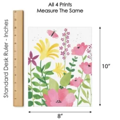 Big Dot Of Happiness Wildflowers - Unframed Floral Nursery And Room Decor Linen Paper Wall Art - Set Of 4 - Artisms - 8 X 10 Inches -Roommates Nursery Outlet Store GUEST e21da419 76ba 4cfc 94c5 d64a4993a90b