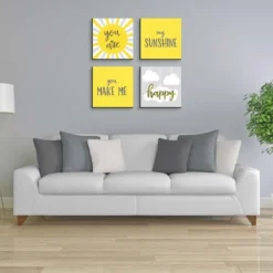 Big Dot Of Happiness You Are My Sunshine - Kids Room, Nursery Decor And Home Decor - 11 X 11 Inches Kids Wall Art - Set Of 4 Prints -Roommates Nursery Outlet Store GUEST e3ba8601 0822 48d3 8cd4 3dea72da0306