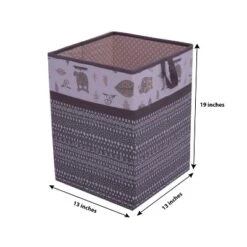 Bacati - Owls Gray/Beige Neutral Collapsible Laundry Hamper -Roommates Nursery Outlet Store GUEST e3f77835 c023 4445 b6a8 c3e14c0d83f7