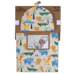 Baby Essentials Swaddle Blanket And Cap -Roommates Nursery Outlet Store GUEST e4e53d64 75b2 43a5 b78c 4b6662504e6c