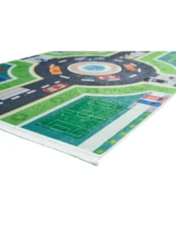 Mother Ruggers Vroom Machine Washable Colorful Kid's Rug