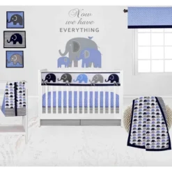 Bacati - Elephants Blue/Grey Musical Mobile -Roommates Nursery Outlet Store GUEST e934535a 7629 4459 8e6e e2af2d0dde76