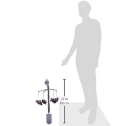 Bacati - Owls Gray/Beige Neutral Musical Mobile