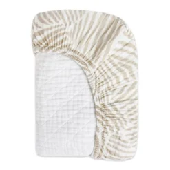 Babyletto Oat Stripe Quilted Muslin Changing Pad Cover -Roommates Nursery Outlet Store GUEST ea19a6e3 3541 4284 92a8 34bae9bb59f0