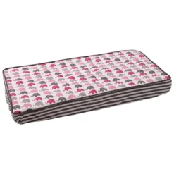 Bacati - Elephants Pink/Fuschia/Gray Mini Elephants Quilted Top Changing Pad Cover -Roommates Nursery Outlet Store GUEST ea9abbdb ffe5 4f59 b7e6 58e00c9a43d7