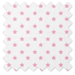 Bacati - Stars Pink Muslin 3 Pc Toddler Bed Sheet Set 100 Percent Cotton -Roommates Nursery Outlet Store GUEST ec2e28ec eabc 4016 b0e4 6d5186a06bb2