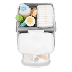 OXO Travel Diaper Caddy With Changing Mat - Gray -Roommates Nursery Outlet Store GUEST eca18515 7d22 4642 87c6 4ddf3e4d46e8
