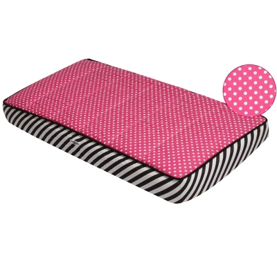 Bacati - Love Black/Fuschia Pin Dots Changing Pad Cover 6 Bacati - Love Black/Fuschia Pin Dots Changing Pad Cover - Image 6