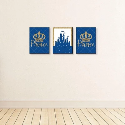 Big Dot Of Happiness Royal Prince Charming - Baby Boy Nursery Wall Art And Kids Room Decorations - Gift Ideas - 7.5 X 10 Inches - Set Of 3 Prints 2 Big Dot Of Happiness Royal Prince Charming - Baby Boy Nursery Wall Art And Kids Room Decorations - Gift Ideas - 7.5 X 10 Inches - Set Of 3 Prints - Image 2