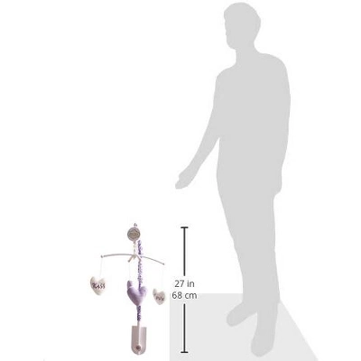 Bacati - Love Grey/Lilac Musical Mobile 1 Bacati - Love Grey/Lilac Musical Mobile