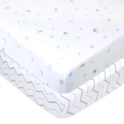 TL Care Printed 100% Cotton Knit Fitted Playard Sheet - 2pk -Roommates Nursery Outlet Store GUEST f04d3f8b 0e80 4667 ab4d 40d682052563