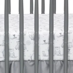 Lambs & Ivy Luna White/Gray Celestial Owl 4-Piece Nursery Baby Crib Bedding Set -Roommates Nursery Outlet Store GUEST f0b8a775 e49c 4bc3 aaa0 17a8fb14c496