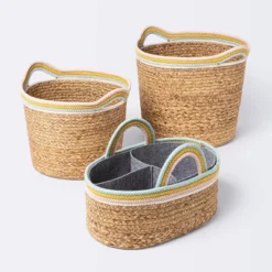 Natural Woven Round Storage Bin With Coiled Rope Handle - Cloud Island™ L -Roommates Nursery Outlet Store GUEST f2c0b681 df2b 4431 8e48 9cfc420789b9