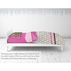 Bacati - Damask Pink Fuschia Chocolate 4 Pc Toddler Bedding Set -Roommates Nursery Outlet Store GUEST f2cb15e6 2b1a 46bd 9e2d bfe24f9f780c