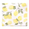 Hudson Baby Infant Girl Cotton Flannel Receiving Blankets, Lemons, One Size