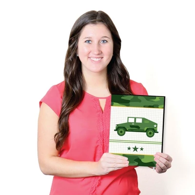 Big Dot Of Happiness Camo Hero - Army Military Camouflage Nursery Wall Art And Kids Room Decorations - Gift Ideas - 7.5 X 10 Inches - Set Of 3 Prints 4 Big Dot Of Happiness Camo Hero - Army Military Camouflage Nursery Wall Art And Kids Room Decorations - Gift Ideas - 7.5 X 10 Inches - Set Of 3 Prints - Image 4